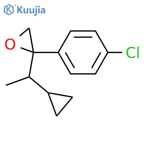 2-(4-chlorophenyl)-2-(1-cyclopropylethyl)oxirane structure