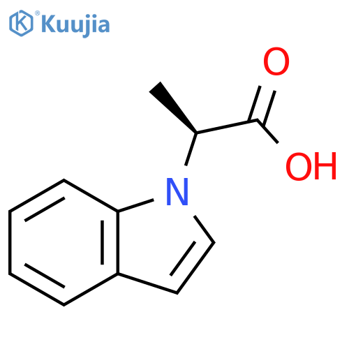 (2S)-2-(1H-indol-1-yl)propanoic acid structure