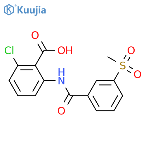 Benzoic acid, 2-chloro-6-[[3-(methylsulfonyl)benzoyl]amino]- structure