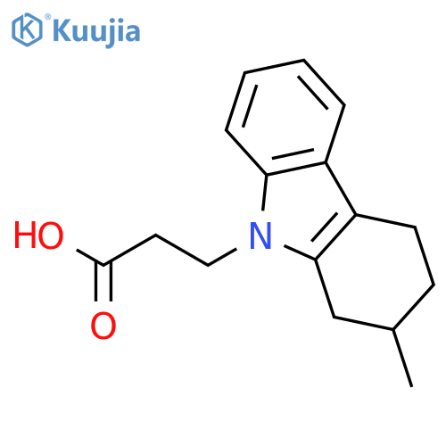 9H-Carbazole-9-propanoic acid, 1,2,3,4-tetrahydro-2-methyl- structure