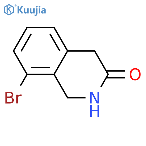 8-bromo-1,2,3,4-tetrahydroisoquinolin-3-one structure