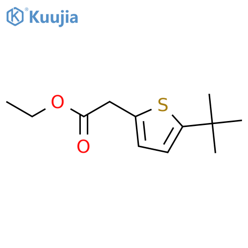 ETHYL 2-(5-TERT-BUTYLTHIOPHEN-2-YL)ACETATE structure