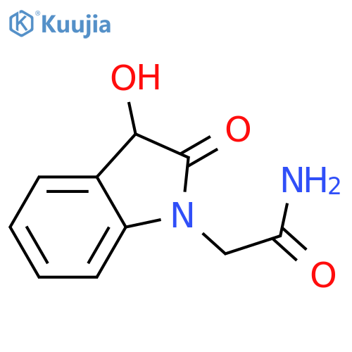 2,3-dihydro-3-hydroxy-2-oxo-1H-Indole-1-acetamide structure