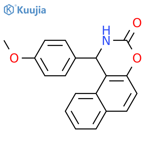3H-Naphth[1,2-e][1,3]oxazin-3-one, 1,2-dihydro-1-(4-methoxyphenyl)- structure