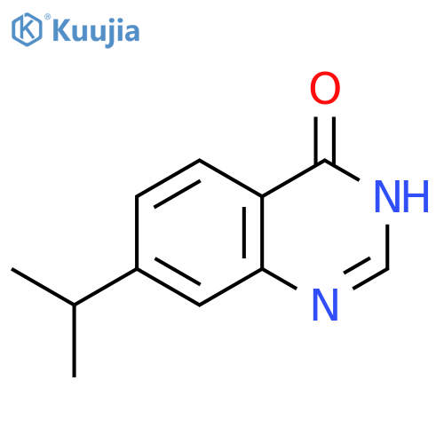 4-Hydroxy-7-isopropylquinazoline structure