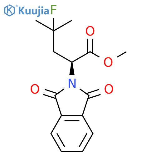 Methyl (αS)-α-(2-fluoro-2-methylpropyl)-1,3-dihydro-1,3-dioxo-2H-isoindole-2-acetate structure