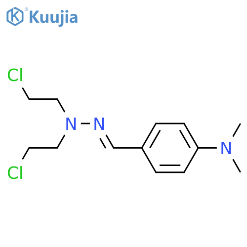 4-{(Z)-[bis(2-chloroethyl)hydrazono]methyl}-N,N-dimethylaniline structure
