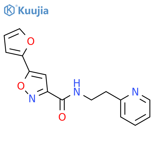 5-(FURAN-2-YL)-N-(2-(PYRIDIN-2-YL)ETHYL)ISOXAZOLE-3-CARBOXAMIDE structure