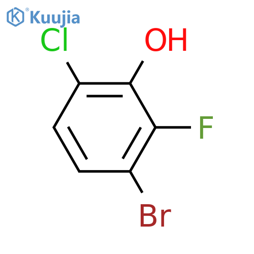3-Bromo-6-chloro-2-fluorophenol structure