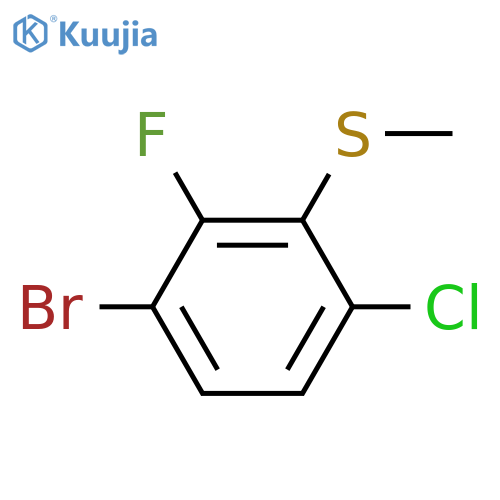 1-Bromo-4-chloro-3-methylthio-2-fluorobenzene structure