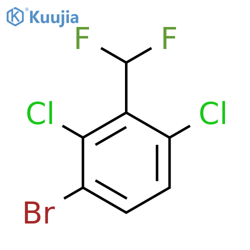1-bromo-2,4-dichloro-3-(difluoromethyl)benzene structure