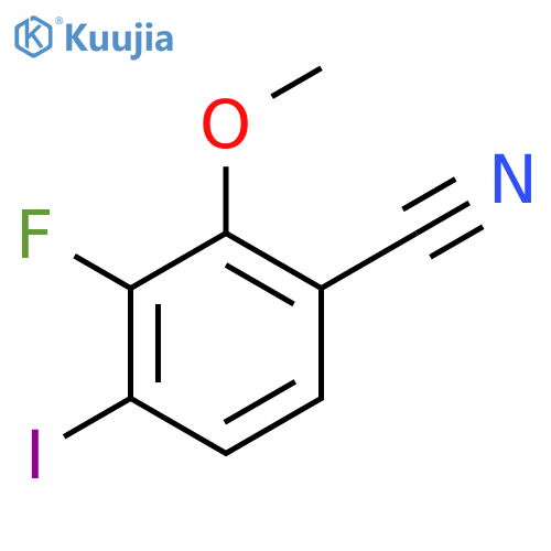 3-Fluoro-4-iodo-2-methoxybenzonitrile structure
