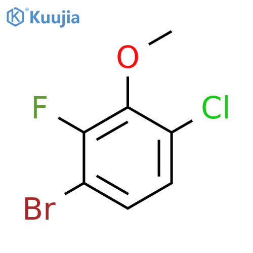 1-Bromo-4-chloro-2-fluoro-3-methoxybenzene structure