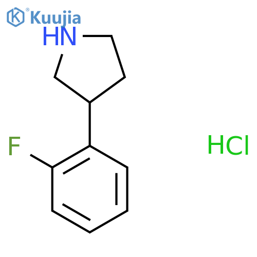 3-(2-fluorophenyl)pyrrolidine;hydrochloride structure