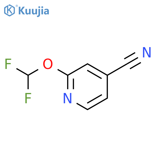 2-(difluoromethoxy)pyridine-4-carbonitrile structure
