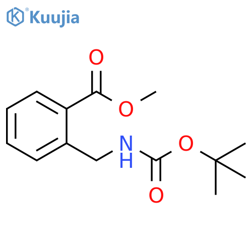 methyl 2-((tert-butoxycarbonylamino)methyl)benzoate structure