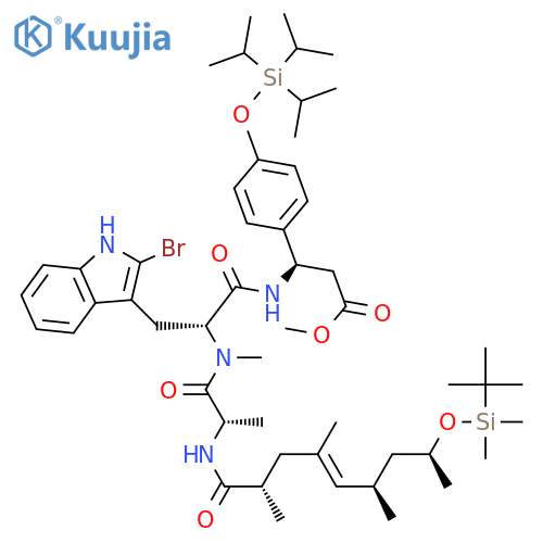 O(phenyl)-Triisopropylsilyl Jasplakinolide seco-Lactone Methyl Ester tertButyldimethylsilyl ether structure
