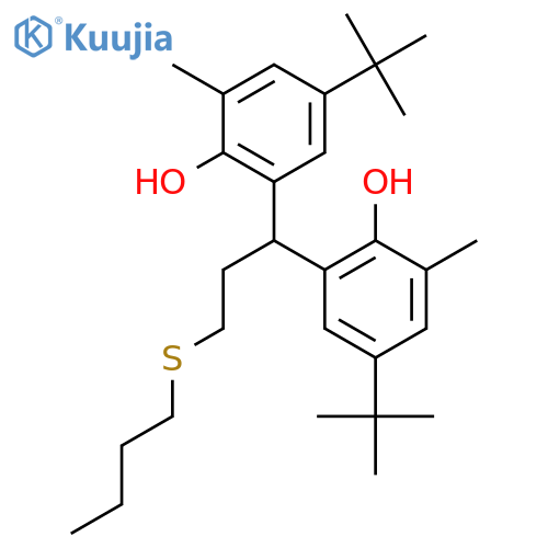 Phenol,2,2'-[3-(butylthio)propylidene]bis[4-(1,1-dimethylethyl)-6-methyl- structure