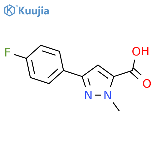 3-(4-Fluorophenyl)-1-methyl-1H-pyrazole-5-carboxylic acid structure