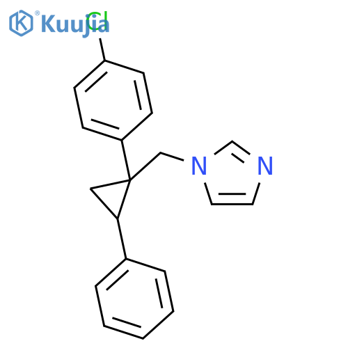 1H-Imidazole, 1-[[1-(4-chlorophenyl)-2-phenylcyclopropyl]methyl]- structure