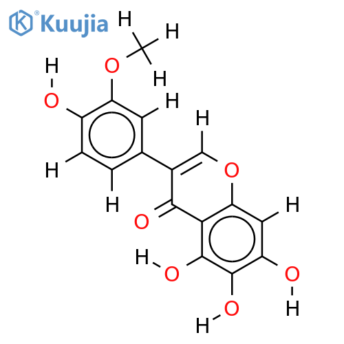 3'-Me ether-3',4',5,6,7-Pentahydroxyisoflavone structure