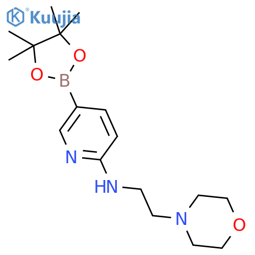 N-(2-Morpholinoethyl)-5-(4,4,5,5-tetramethyl-1,3,2-dioxaborolan-2-yl)pyridin-2-amine structure