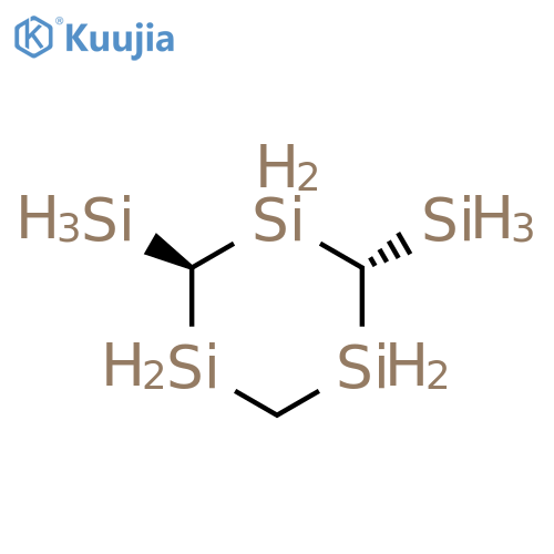 1,3,5-Trisilacyclohexane, 2,4-disilyl-, trans- structure
