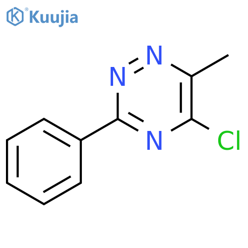 1,2,4-Triazine, 5-chloro-6-methyl-3-phenyl- structure
