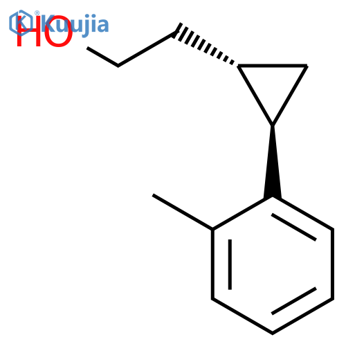 Cyclopropaneethanol, 2-(2-methylphenyl)-, trans- structure