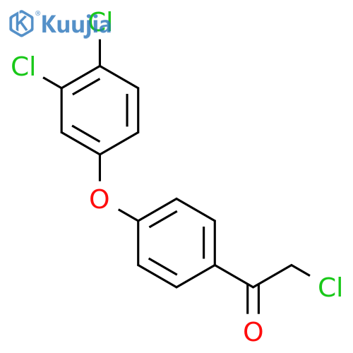 Ethanone, 2-chloro-1-[4-(3,4-dichlorophenoxy)phenyl]- structure