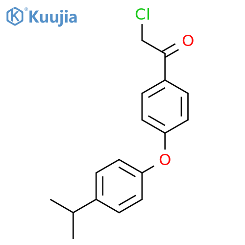 Ethanone, 2-chloro-1-[4-[4-(1-methylethyl)phenoxy]phenyl]- structure