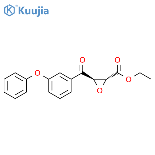 Oxiranecarboxylic acid, 3-(3-phenoxybenzoyl)-, ethyl ester, trans- structure