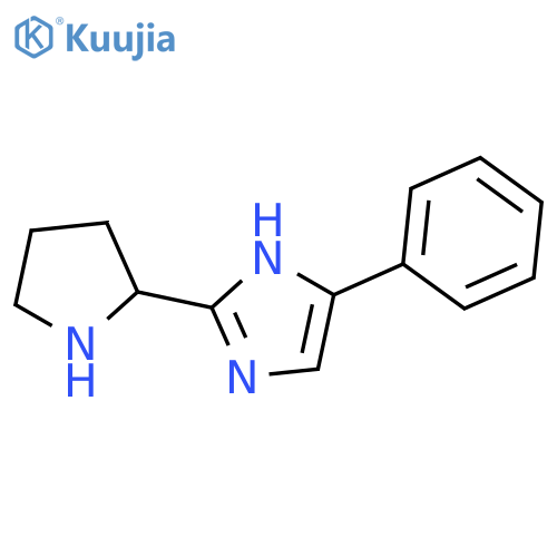 5-phenyl-2-[(2s)-pyrrolidin-2-yl]-1h-imidazole structure
