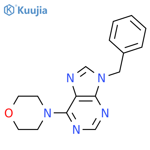 9-benzyl-6-(morpholin-4-yl)-9H-purine structure