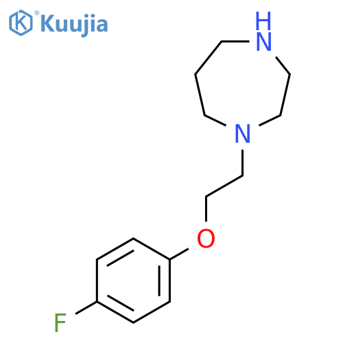 1-[2-(4-Fluorophenoxy)ethyl]-1,4-diazepane structure