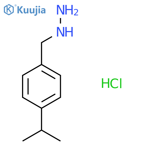 (4-Isopropylbenzyl)hydrazine hydrochloride structure