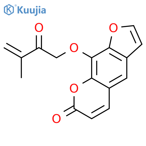 9-[(3-Methyl-2-oxobut-3-en-1-yl)oxy]-7H-furo[3,2-g][1]benzopyran-7-one structure