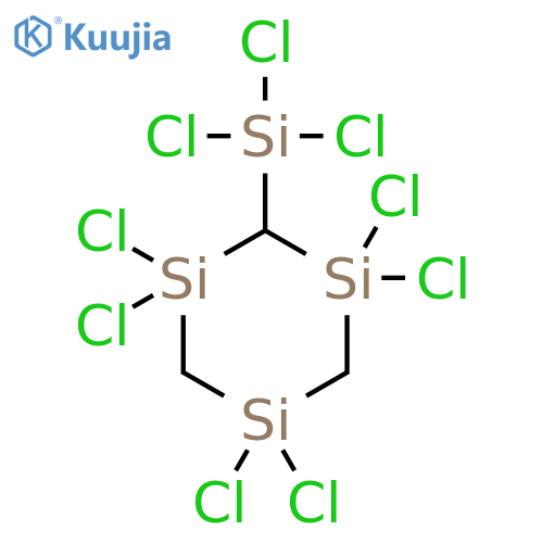 1,3,5-Trisilacyclohexane, 1,1,3,3,5,5-hexachloro-2-(trichlorosilyl)- structure