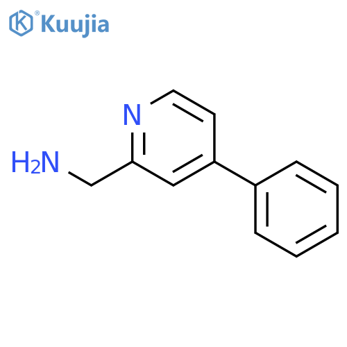(4-phenyl-2-pyridyl)methanamine structure