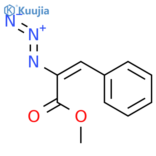 2-Propenoic acid, 2-azido-3-phenyl-, methyl ester structure