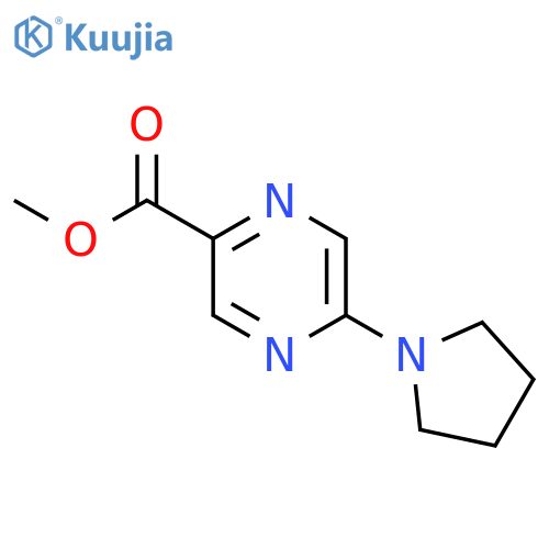 Methyl 5-(pyrrolidin-1-yl)pyrazine-2-carboxylate structure