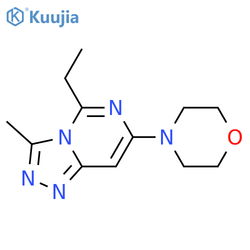 1,2,4-Triazolo[4,3-c]pyrimidine, 5-ethyl-3-methyl-7-(4-morpholinyl)- structure