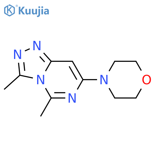 1,2,4-Triazolo[4,3-c]pyrimidine, 3,5-dimethyl-7-(4-morpholinyl)- structure