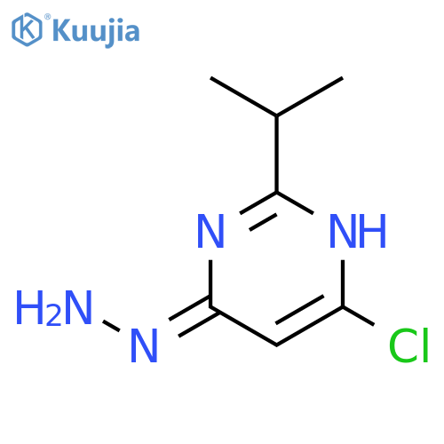 (6-CHLORO-2-ISOPROPYL-PYRIMIDIN-4-YL)-HYDRAZINE structure