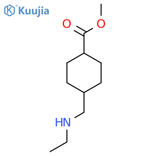 methyl (1r,4r)-4-(ethylamino)methylcyclohexane-1-carboxylate structure