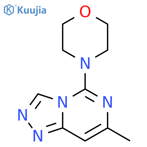 1,2,4-Triazolo[4,3-c]pyrimidine, 7-methyl-5-(4-morpholinyl)- structure
