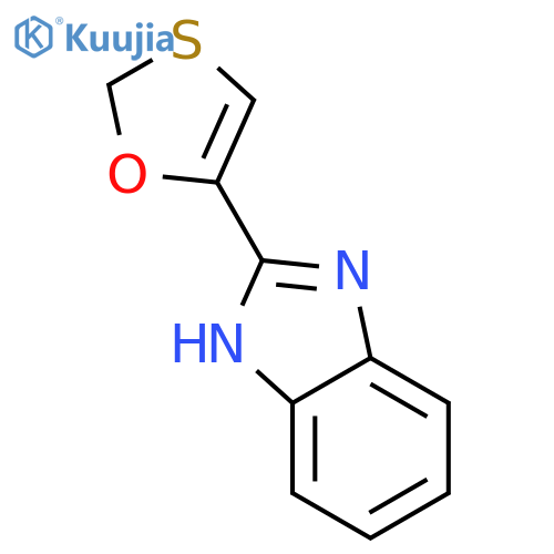 1H-Benzimidazole, 2-(1,3-oxathiol-5-yl)- structure