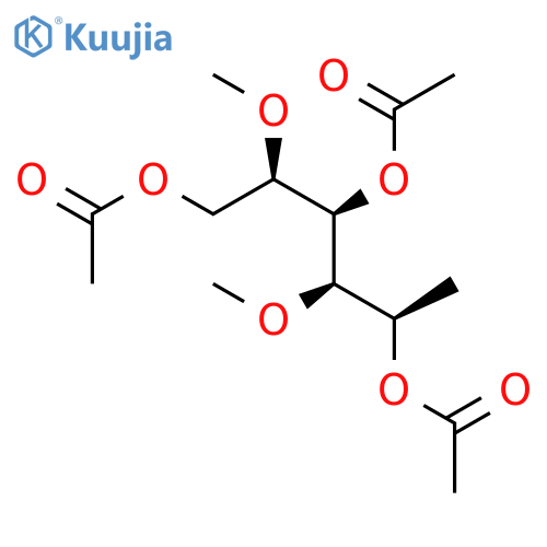 Mannitol, 1-deoxy-3,5-di-O-methyl-, triacetate structure