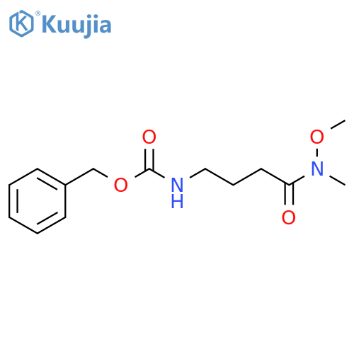 BENZYL 4-(METHOXY(METHYL)AMINO)-4-OXOBUTYLCARBAMATE structure