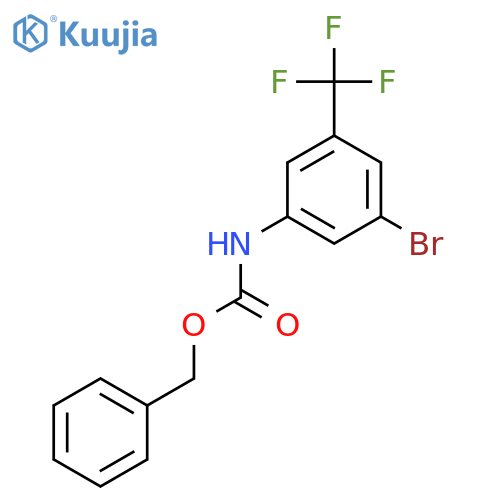 benzyl N-3-bromo-5-(trifluoromethyl)phenylcarbamate structure